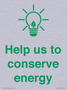 SV10482: Help us to conserve energy