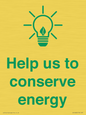 SV10482: Help us to conserve energy