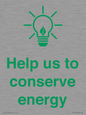 SV10482: Help us to conserve energy