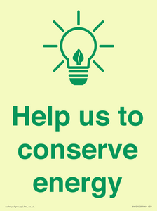 SV10482: Help us to conserve energy