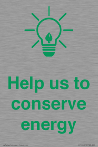 SV10482: Help us to conserve energy