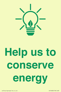 SV10482: Help us to conserve energy