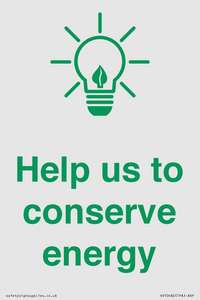 SV10482: Help us to conserve energy