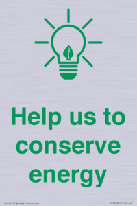 SV10482: Help us to conserve energy