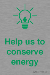 SV10482: Help us to conserve energy