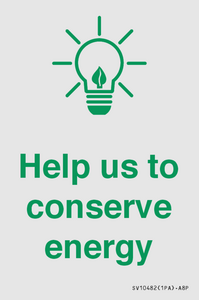 SV10482: Help us to conserve energy