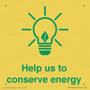 SV10482: Help us to conserve energy