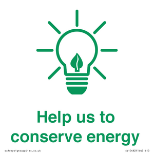 SV10482: Help us to conserve energy