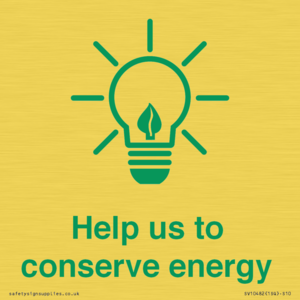 SV10482: Help us to conserve energy