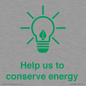 SV10482: Help us to conserve energy