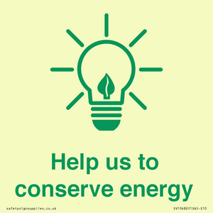 SV10482: Help us to conserve energy