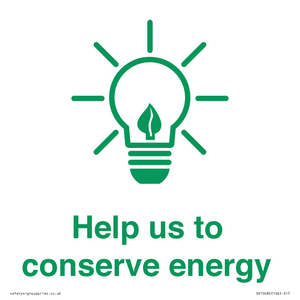SV10482: Help us to conserve energy