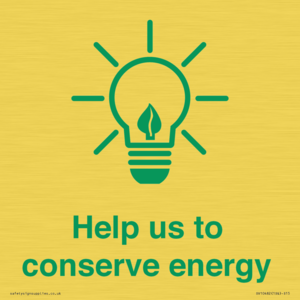 SV10482: Help us to conserve energy
