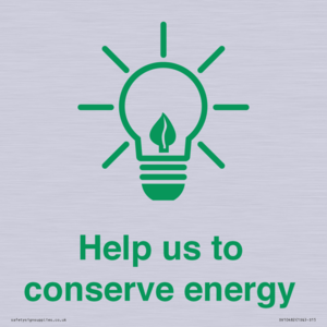 SV10482: Help us to conserve energy