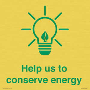SV10482: Help us to conserve energy