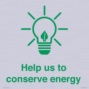 SV10482: Help us to conserve energy