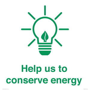 SV10482: Help us to conserve energy