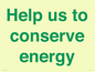 SV10508: Help us to conserve energy