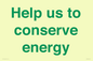 SV10508: Help us to conserve energy
