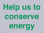 SV10508: Help us to conserve energy