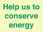 SV10508: Help us to conserve energy