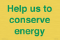 SV10508: Help us to conserve energy