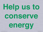 SV10508: Help us to conserve energy