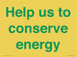 SV10508: Help us to conserve energy