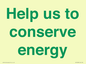 SV10508: Help us to conserve energy