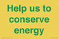 SV10508: Help us to conserve energy