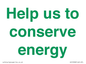 SV10508: Help us to conserve energy