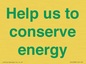 SV10508: Help us to conserve energy