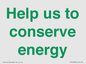 SV10508: Help us to conserve energy