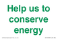 SV10508: Help us to conserve energy