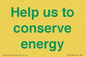SV10508: Help us to conserve energy