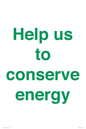 SV10508: Help us to conserve energy