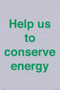 SV10508: Help us to conserve energy