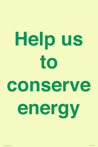 SV10508: Help us to conserve energy