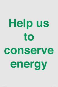 SV10508: Help us to conserve energy