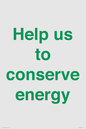 SV10508: Help us to conserve energy