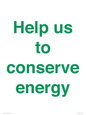 SV10508: Help us to conserve energy