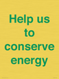SV10508: Help us to conserve energy