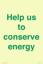 SV10508: Help us to conserve energy