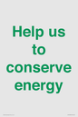 SV10508: Help us to conserve energy
