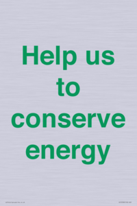 SV10508: Help us to conserve energy