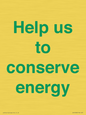 SV10508: Help us to conserve energy