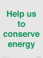 SV10508: Help us to conserve energy