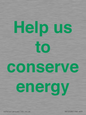 SV10508: Help us to conserve energy