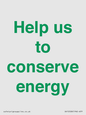 SV10508: Help us to conserve energy