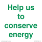 SV10508: Help us to conserve energy
